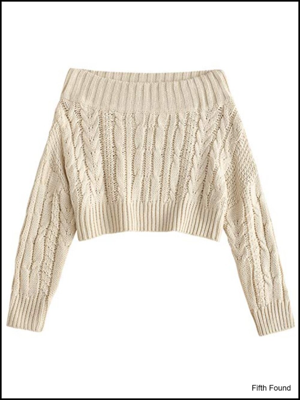 Off Shoulder Sweatshirt Batwing Ribbed Knit Crop Sweater Pullover